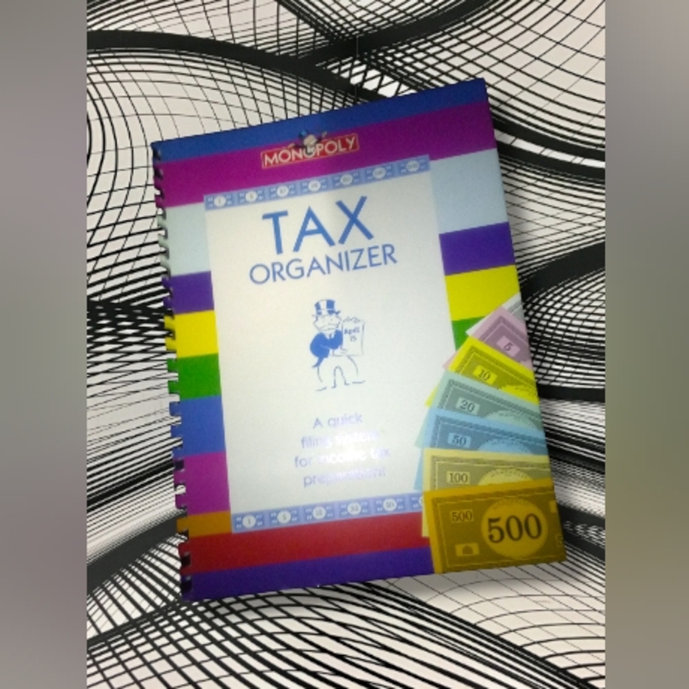 "Giftco" Mr. Monopoly Tax Preparation Organizer Book